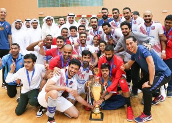 مباراة الكويت وكاظمة في بطولة الاتحاد للكرة الطائرة