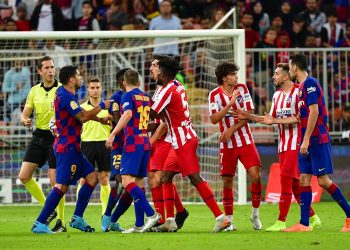 مباراة برشلونة وأتلتيكو مدريد في كأس السوبر الإسباني
