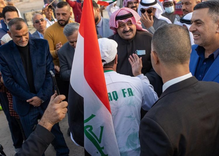 استقبال منتخب الكويت في العراق - اتحاد الكرة