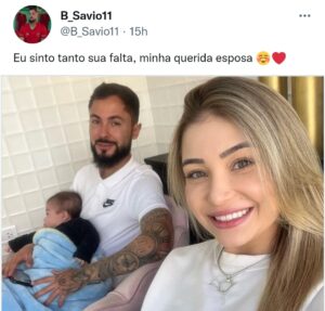 شاهد.. الظهور الأول للبرازيلي "برونو سافيو" نجم الأهلي وزوجته